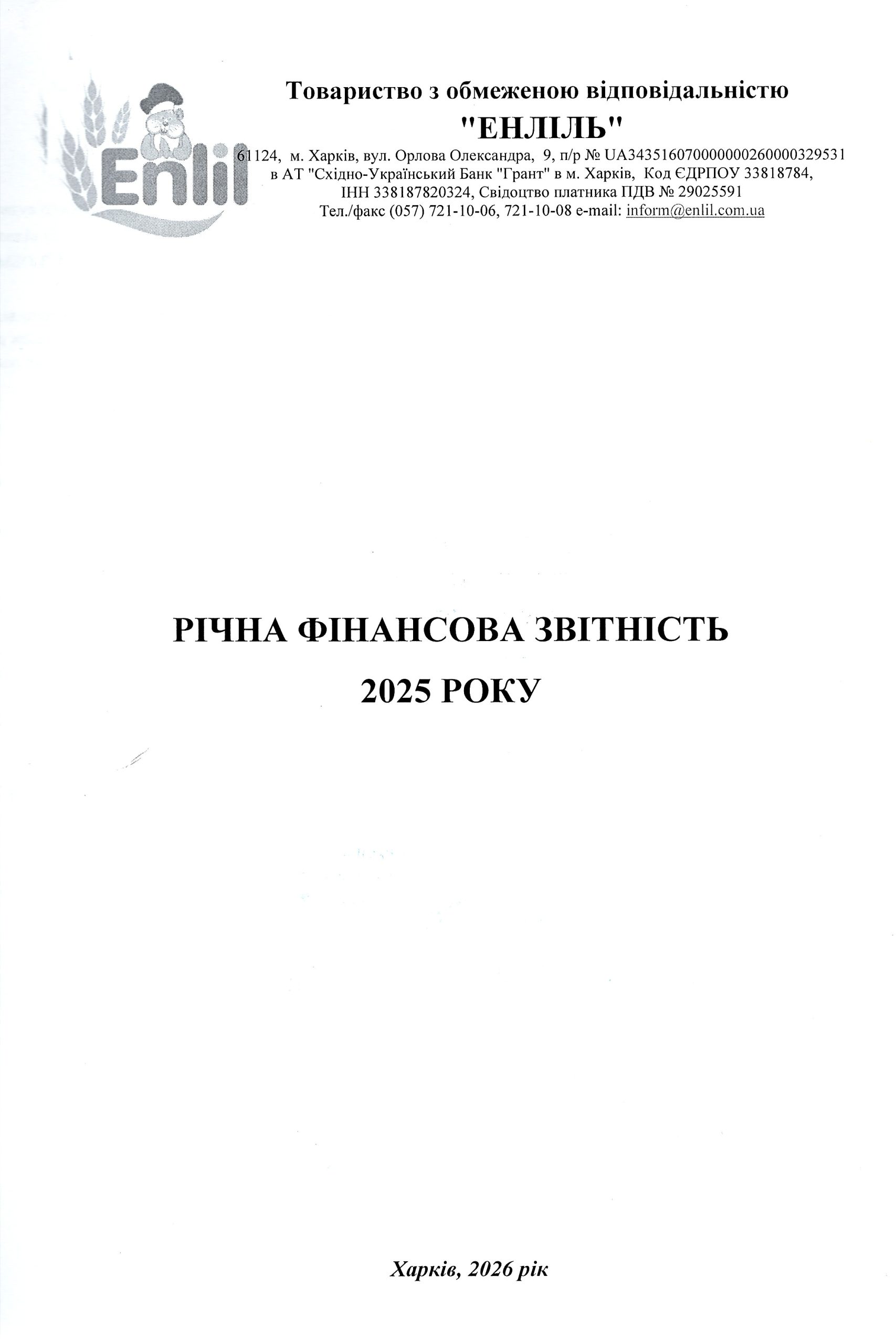 Financial report (2025 year)